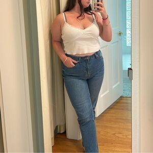 NORDSTROM STRAIGHT LEG BLUE JEANS